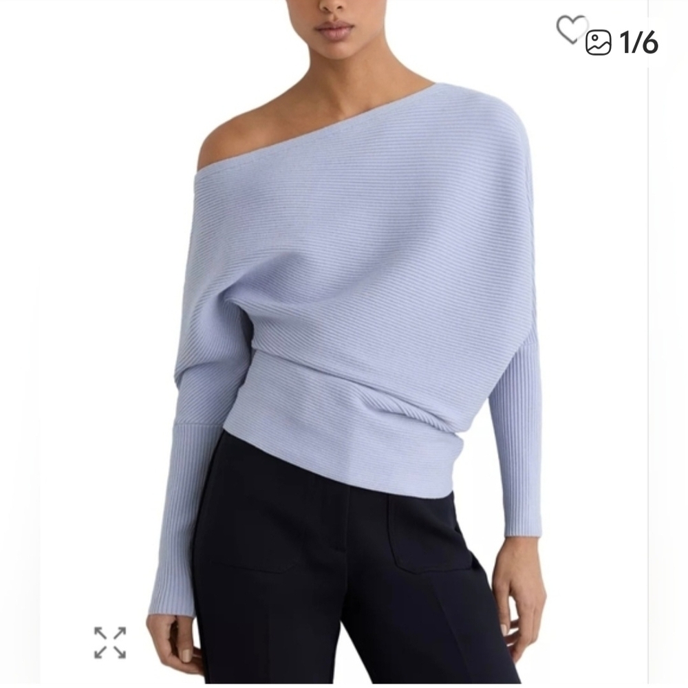 Reiss Lorna Draped Sweater S $195